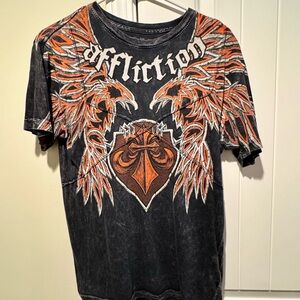Like New Affliction Short Sleeve Shirt - Size Small